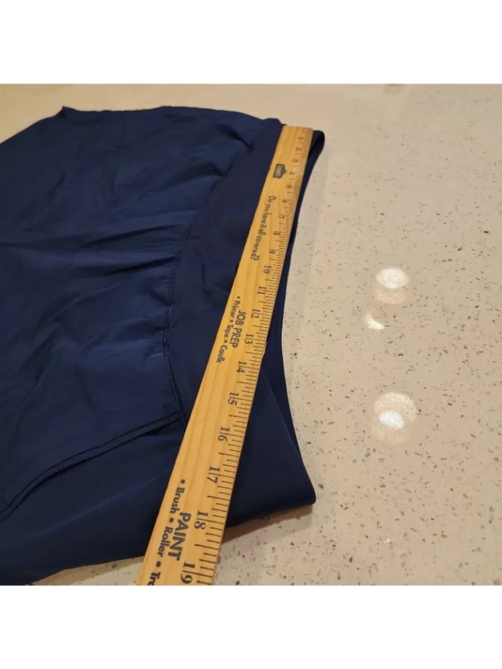 NWOT Women's Lands End Swim Shorts 18 Blue Lined Swimwear